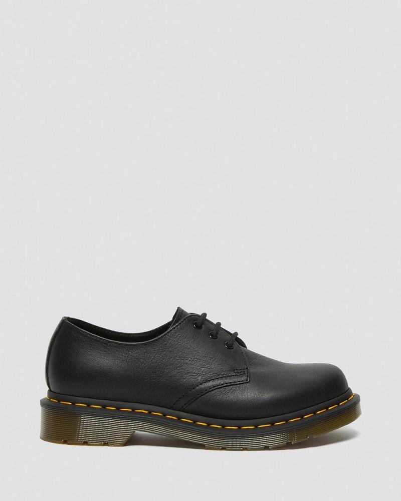 Dr Martens 1461 Virginia Læder Oxford Sko Dame Sort | DK 379BEX